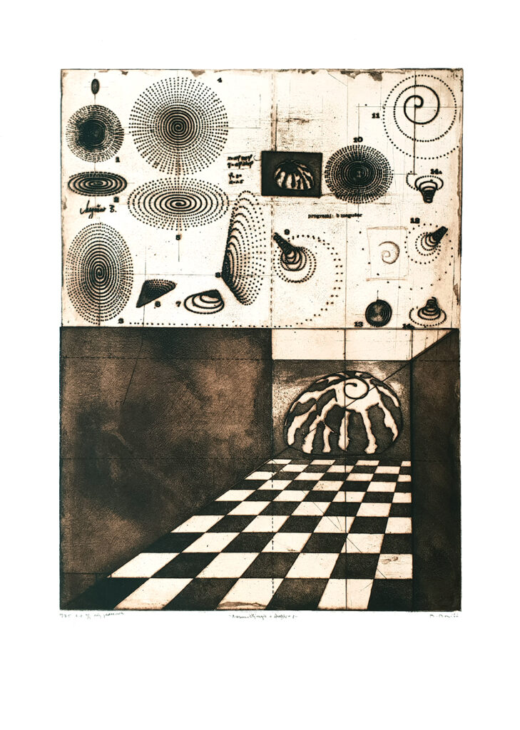 Borcic-Bogdan_Razmisljanje-o-skoljki_jedkanica-in-akvatinta_1975_100x70_