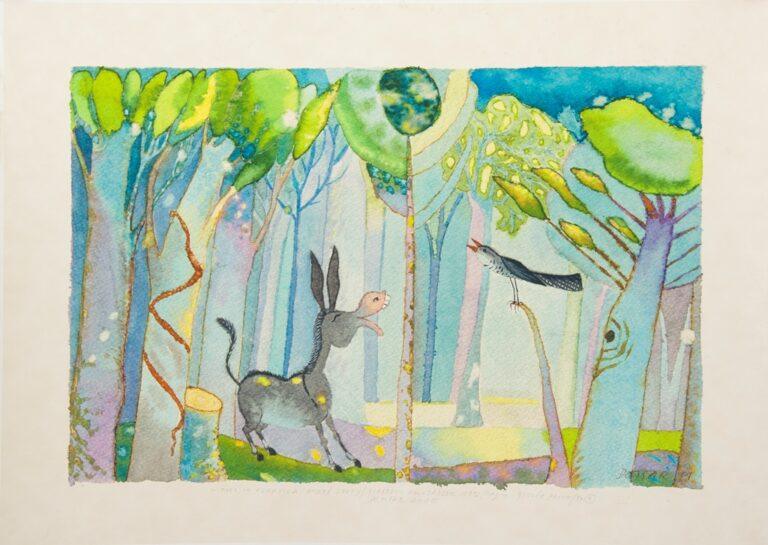 Demsar_Daniel_grafika_giclee_fine_art_print_figura_osel_in_kukavica