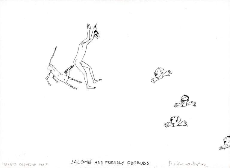 Krasovec-Metka_Salome-and-friendly-cherubs_30x41_sitotisk_1982_300eur