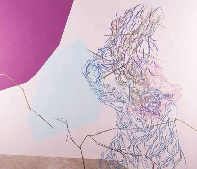 LuckaSparovec_KoPosijeSonce_MesanaTehnikaPlatno_120x140_2018