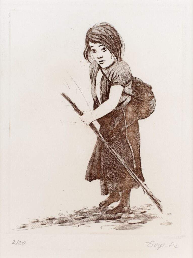 Pajic-slobodan-boce_Deklica_Jedkanica_1982_24x30cm_50eur-1