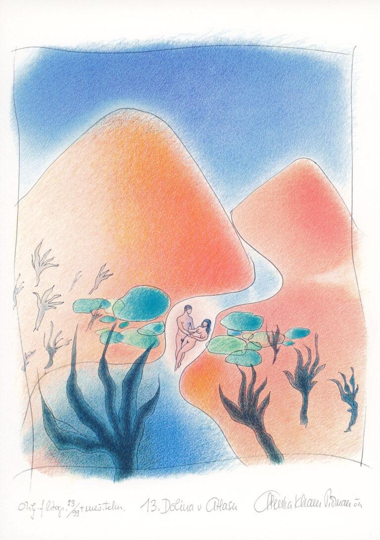 Picman-Kham-Alenka-Dolina-v-Atlasu-kombinirana-tehnika-30-x-22-2004-1