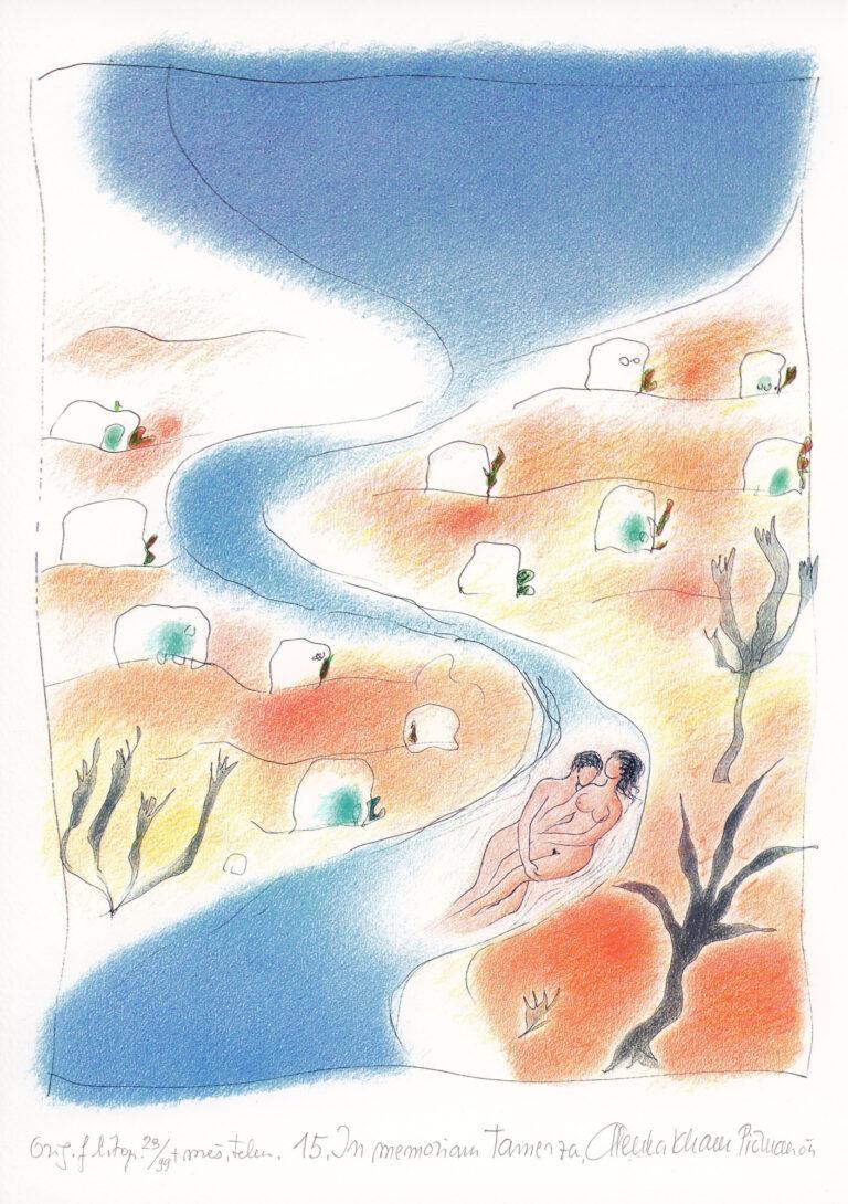 Picman-Kham-Alenka-In-memoriam-Tereza-kombinirana-tehnika-30-x-22-2004-1