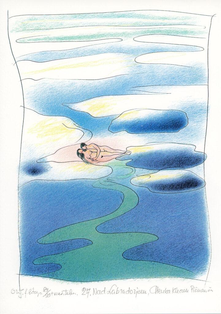 Picman-Kham-Alenka-Nad-Labradorjem-kombinirana-tehnika-30-x-22-2004-1