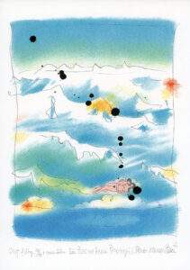 Picman-Kham-Alenka-Zasnezeni-Pirenejikombinirana-tehnika-30-x-22-2004