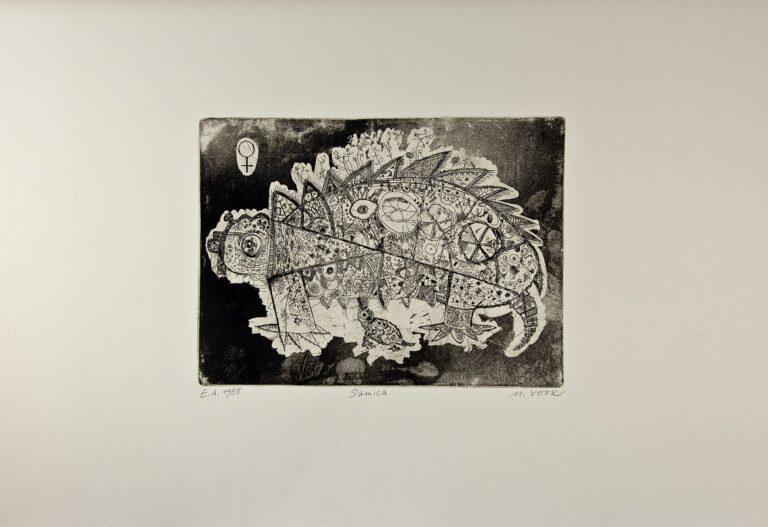 Vovk_Melita_Samica_jedkanica_1955_50x70-e1516193027559