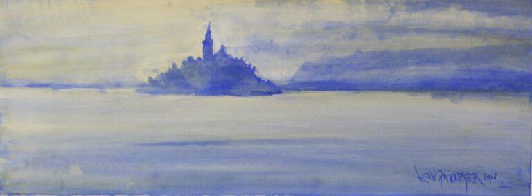 Zakrajsek-Leon_Bled-VI_akvarel_2008_29x76_-e1516187172837