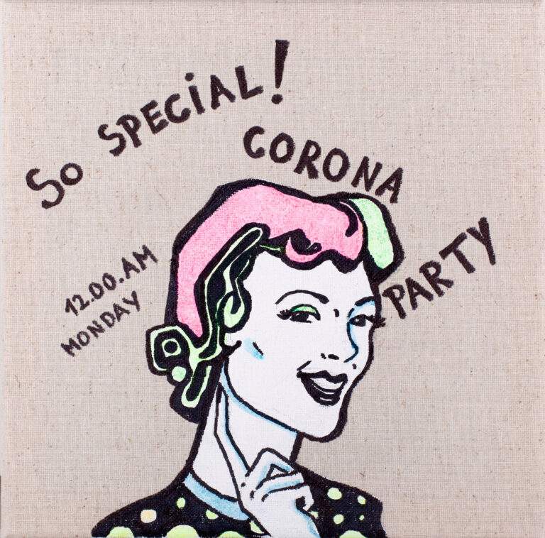 ilipetar-Tomislav_Corona-party_Akril-na-platno_25x25cm_2020