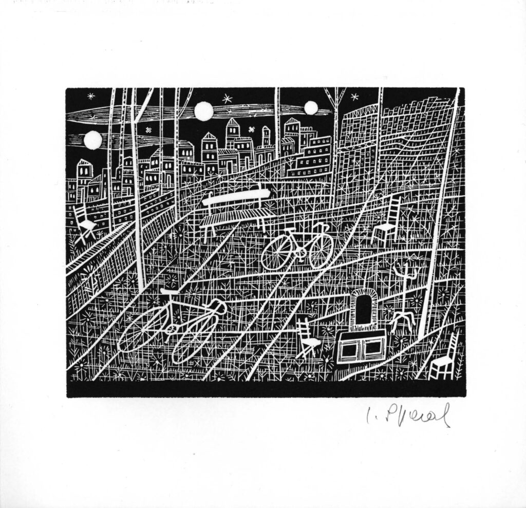 Spacal-Lojze_La-valle-delle-tre-lune_monotipija_1943_14x18_