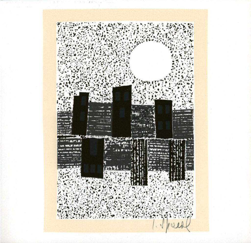 Spacal-Lojze_Notte-a-Pirano_monotipija_1960_21x15-5_