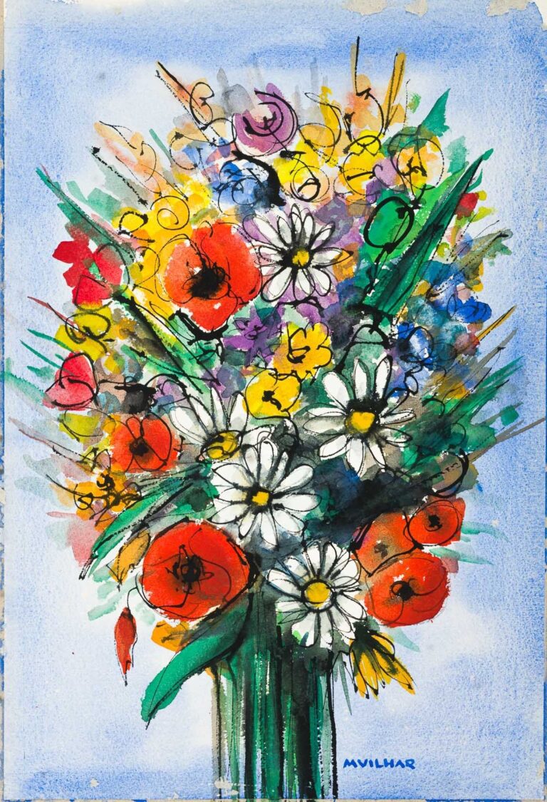 Vilhar-Mario-L._Cvetje_akvarel_1988_43x29_-1