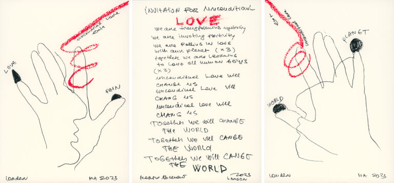 Abramovic_Marina_Unconditional-love(triptych)_Sitotisk_2023_3x21x29-7cm_img20240326_12080480