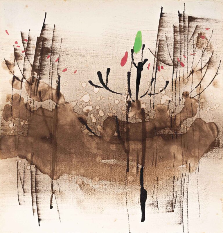 Potocnik_Stefan_Barjanske megle II_Akvarel_28x28-5cm_1987_DSF1375