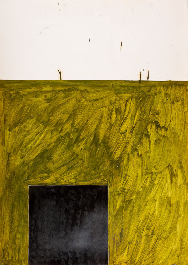 Mandic Dusan_BN I_zelena crn kvadrat_100x71cm_1978_DSF8877