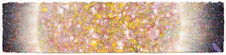 Slavec Darko_Violetno sonce_Akril na papir_23x102cm_2024_zap.st1026_DSF9658-Edit