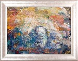 Snoj Jošt_Rojstvo_Olje na plošči_53x71cm