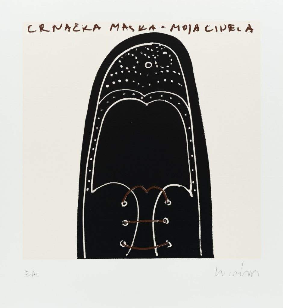 Bucan Boris_Crnačka maska - moja cipela_49-5x55cm_Sitotisk_2012_DSF8754