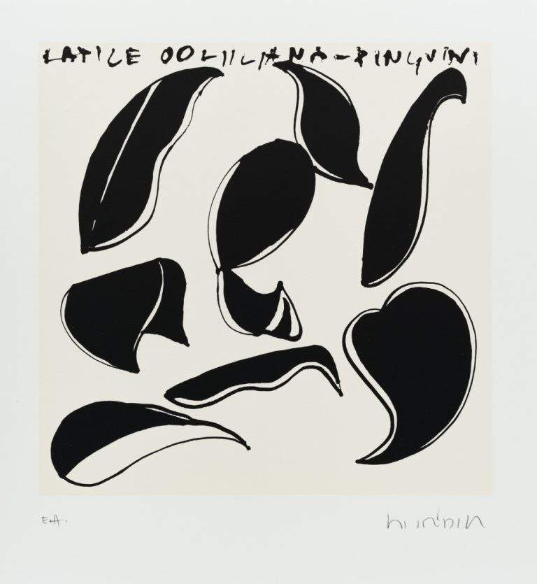 Bucan Boris_Lily petals - Penguins_49-5x55cm_Sitotisk_2012_DSF8756
