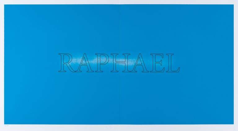 Dimitrijevic Braco_Prica o dva slikara-Raphael_55x100cm_Sitotisk_2022_DSF8773